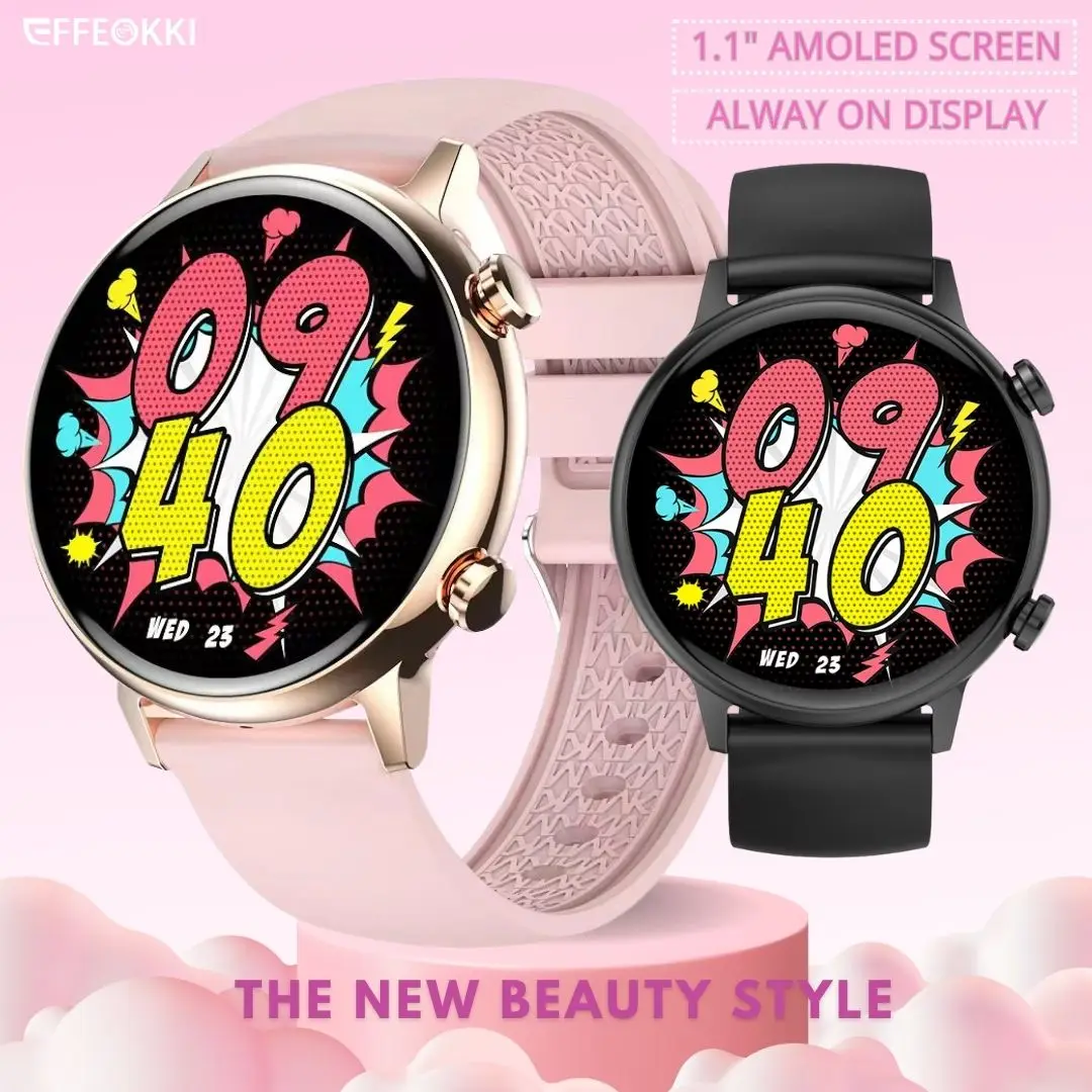 

HK39 Stylish Smart Watches Ladies Amoled Female Health Monitor Waterproof Women Man Smart Clock On Hand Android Smartwatch Pro
