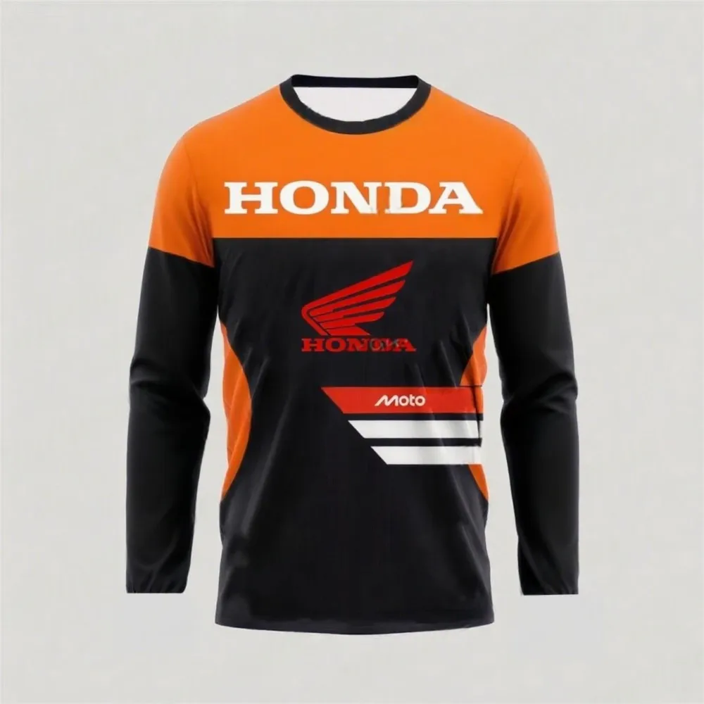 هوندا 2026 دراجة نارية للطرق الوعرة سريعة الجافة تنفس جيرسي دراجة هوائية جبلية سباق تي شيرت مريح ركوب Ropa Motocross Hombre