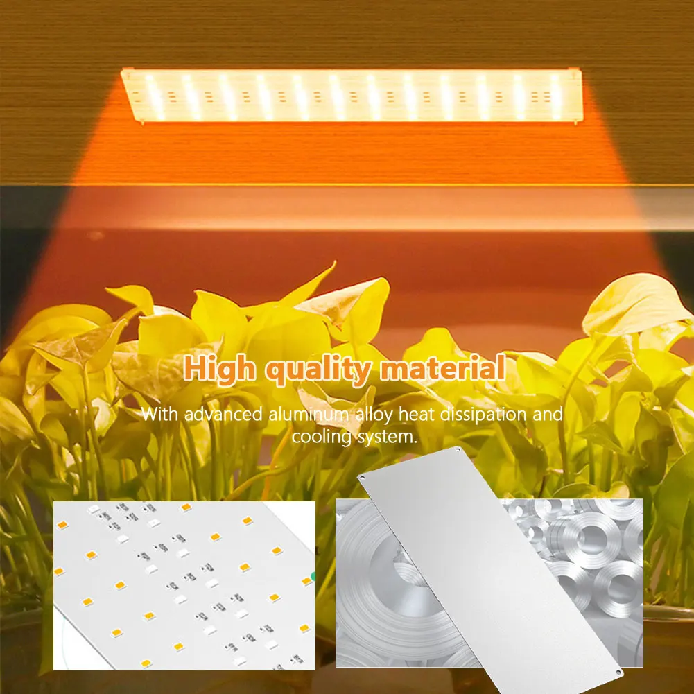 

Ультратонкая панель для выращивания растений USB-лампа под шкафом для выращивания растений с таймером, лампа полного спектра с регулируемой яркостью для комнатных растений