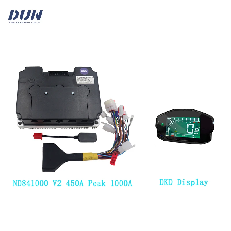 ND841000 V2 Hall Sensor FarDriver Controller DC 450A Peak 1000A Motherboard with DKD Display Speedometer for 8KW-10KW Motor