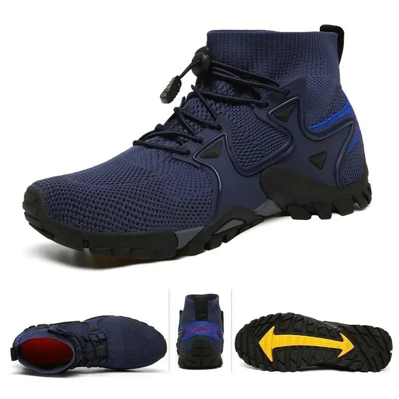 

2025 Summer Men's Casual Mesh Breathable Men's Sneakers Outdoor Slip-On Men's Shoes Lightweight Men Wading Shoes Zapatillas Male