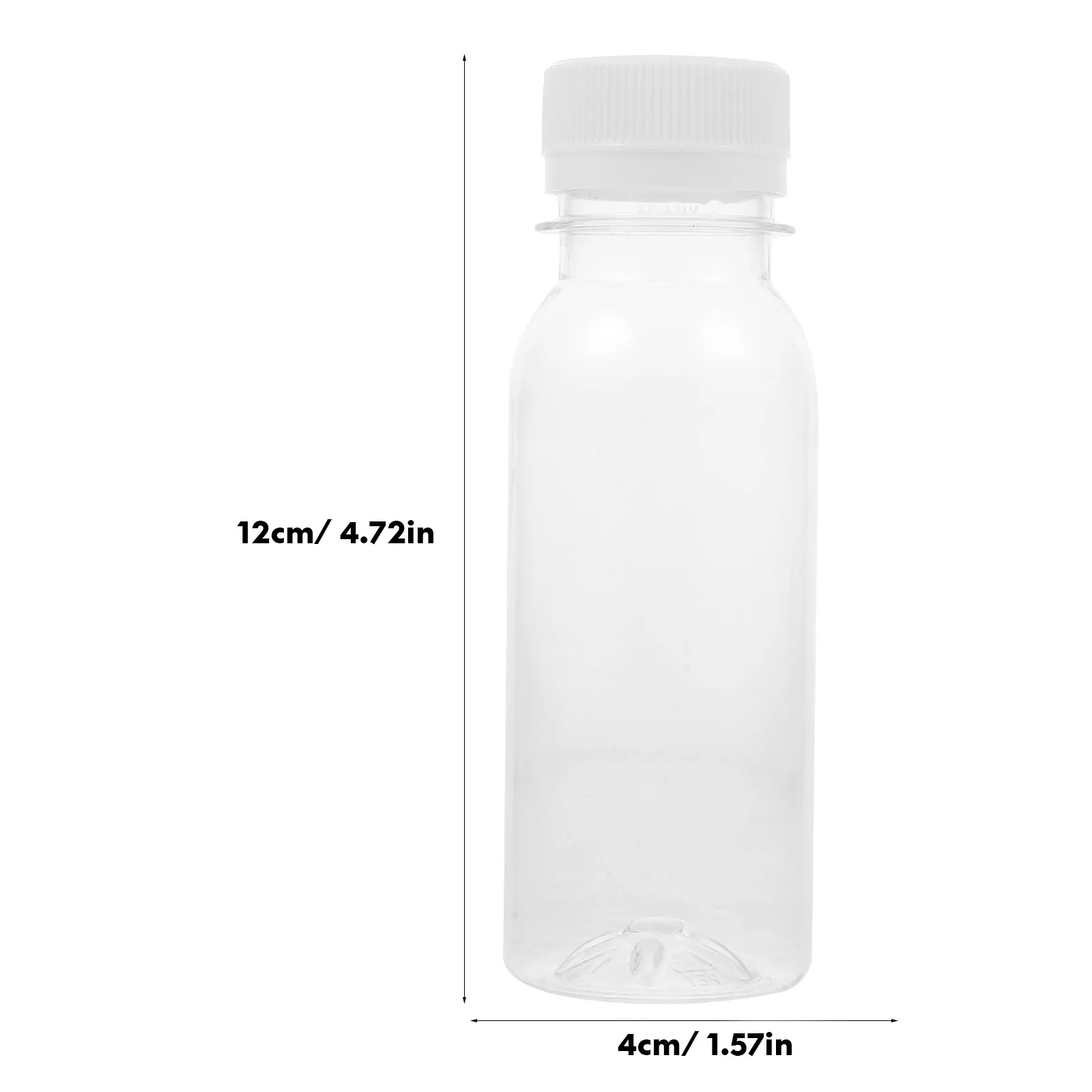 6 Pcs Breast Milk Storage Bottles Plastic with Lids Drinks Juice Reusable Small Transparent Container Child