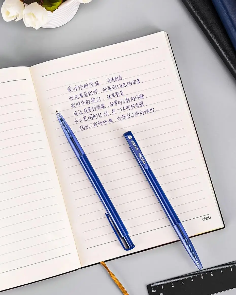 Großhandel 60 stücke Set 0,7mm Kugelschreiber schwarz blau Tinte Farbe tragbare Stifte Schreib werkzeug für Schul büro Briefpapier – Detail 5
