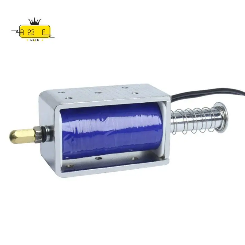A23E-LY-1264B DC Powerful Push Pull Electromagnet 24V Solenoid Stroke 30Mm Magnetic Coil Electric Telescopic Magnet