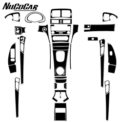 For Mercedes-Benz C-Class W203 2005-07 Piano Black Car Interior Stickers Gear Shift Window Lift Air Outlet Dashboard Panel Trim