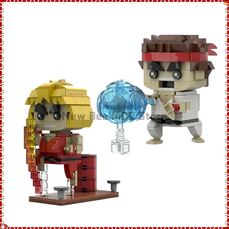 

MOC Classic Street Game Character Long and Ken Overlord Building Blocks Brickheadz Model Kids Puzzle Assembly Toys Birthday Gift