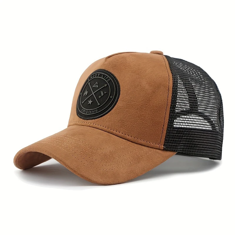 Atmungsaktive Mesh-Baseballkappe, Sommer-Sonnenschutz-Hardtop-Mütze, Outdoor-Lauf- und Sportmütze – Detail 5