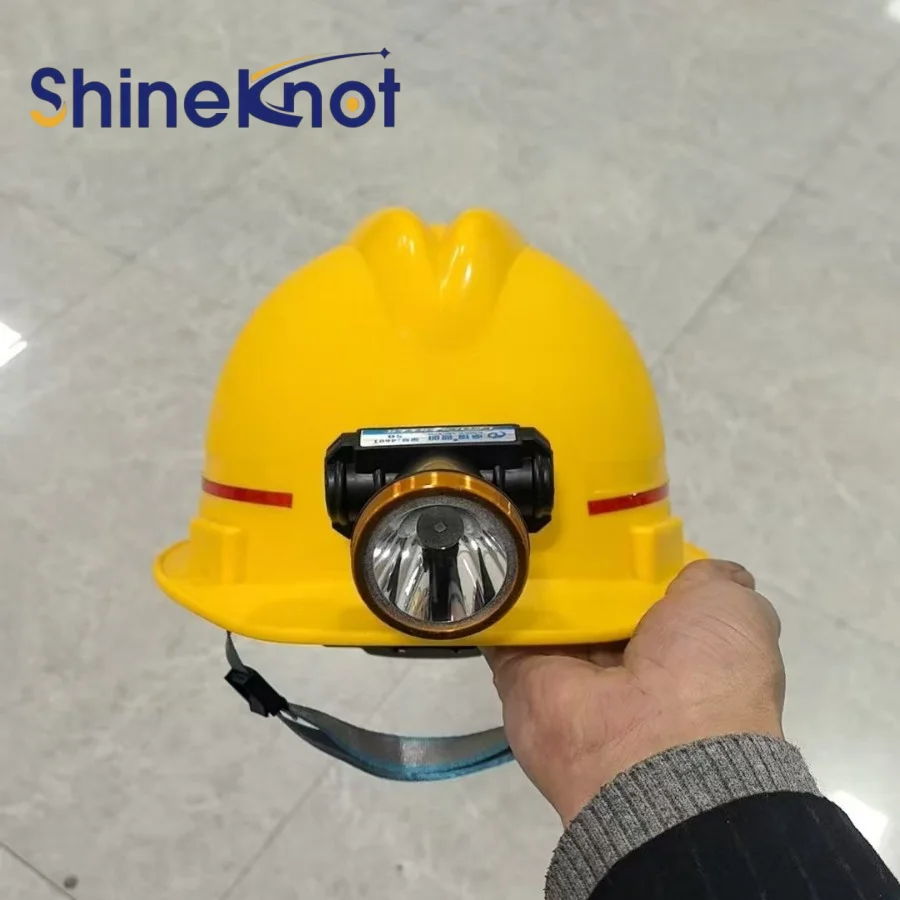 SHINEKNOT Construction Site Safety Helmet Fiberglass Mining Lamp Thickened And Capable Of Carrying Lamp For Mine Operations