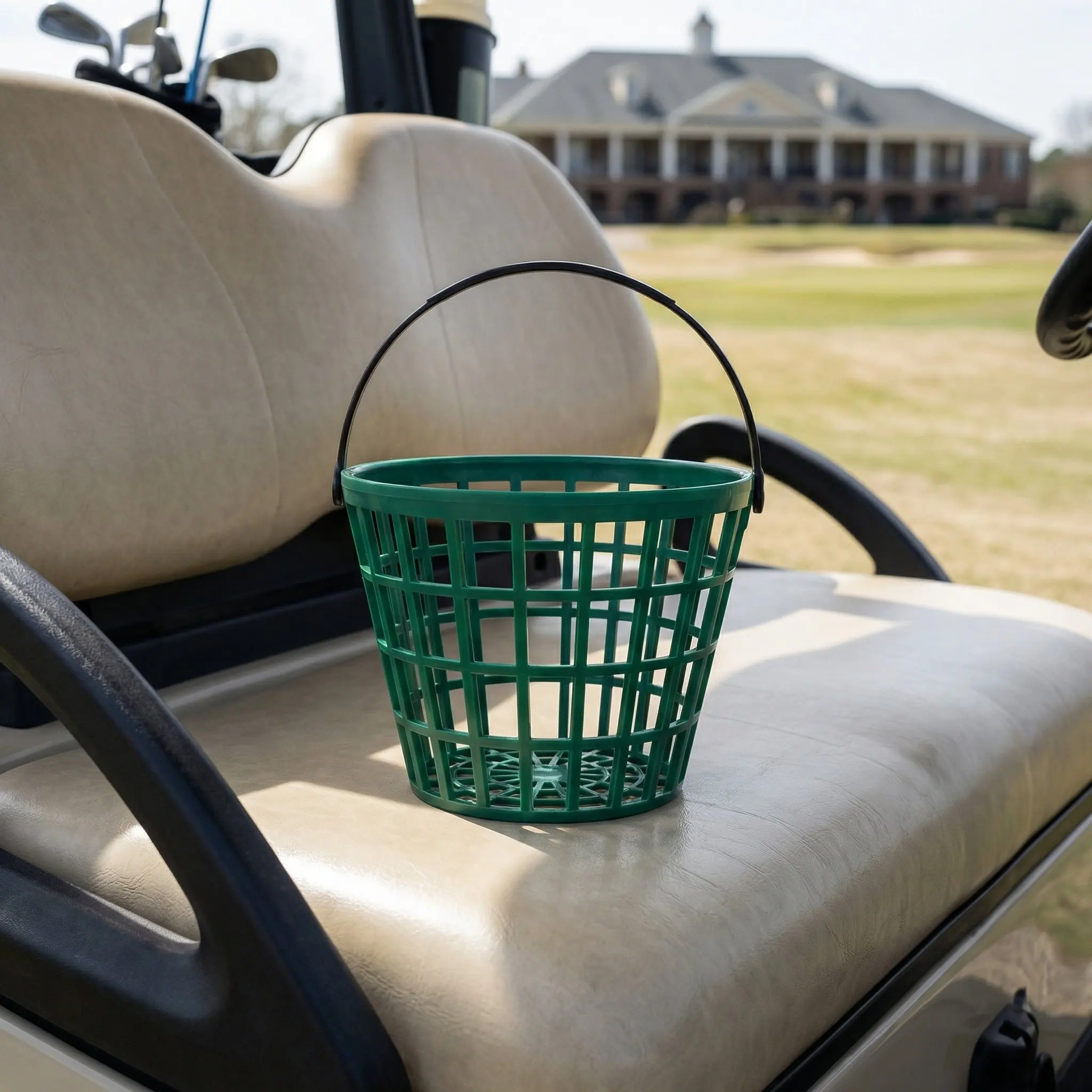 

2Pcs Golf Ball Organizer Basket Weather Resistant Compact Plastic Container for Golf Training Driving Range Ball Collection