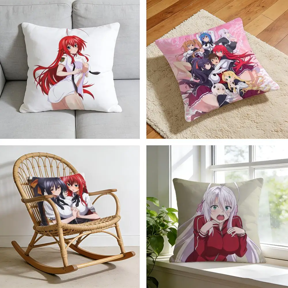 

Чехол для подушки с изображением персонажей аниме H-High School DxD, короткий плюшевый чехол для кровати, дивана, автомобиля, можно стирать.