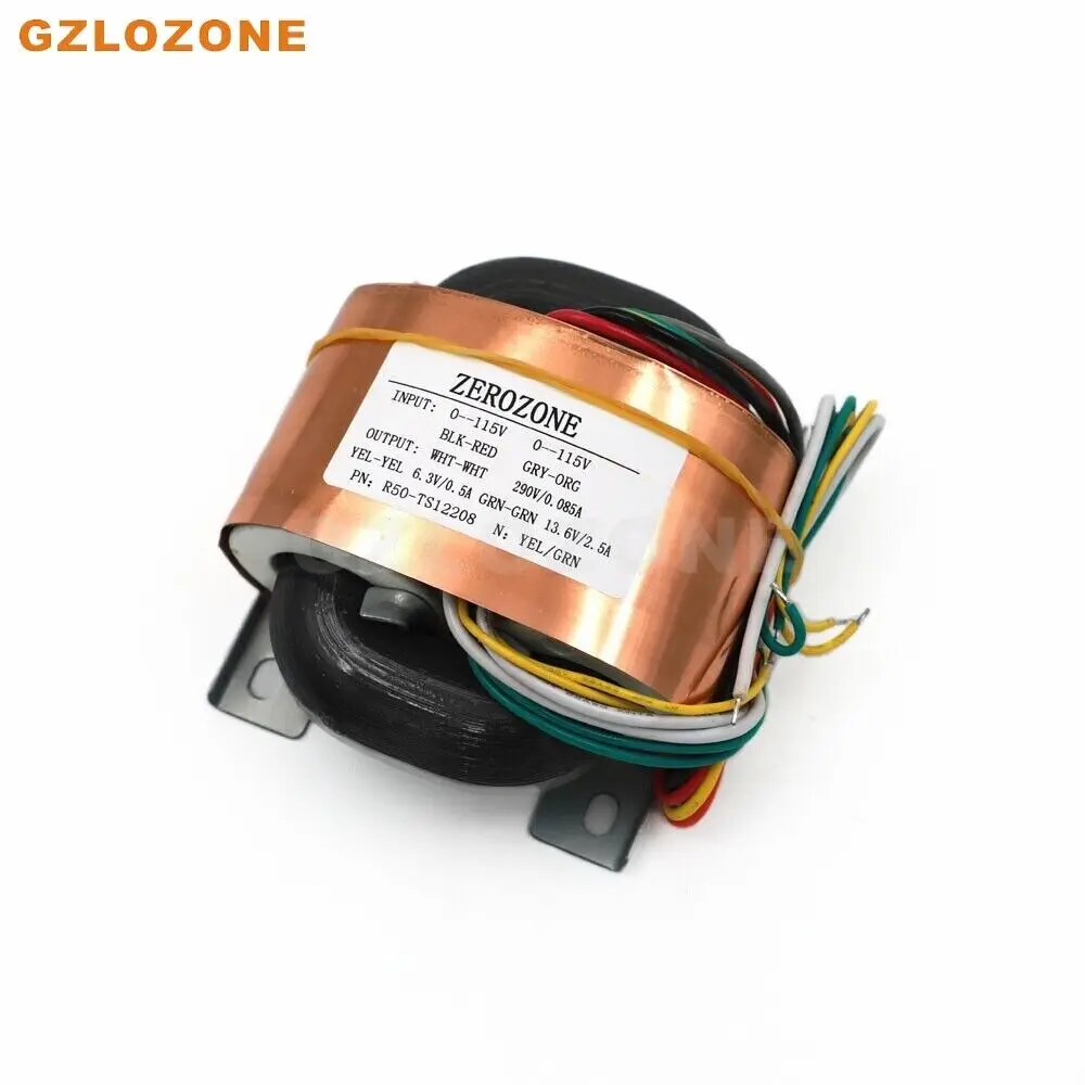 65VA R-core Power Transformer 0-115V 0-115V To 290V +6.3V +13.6V (B6-82)