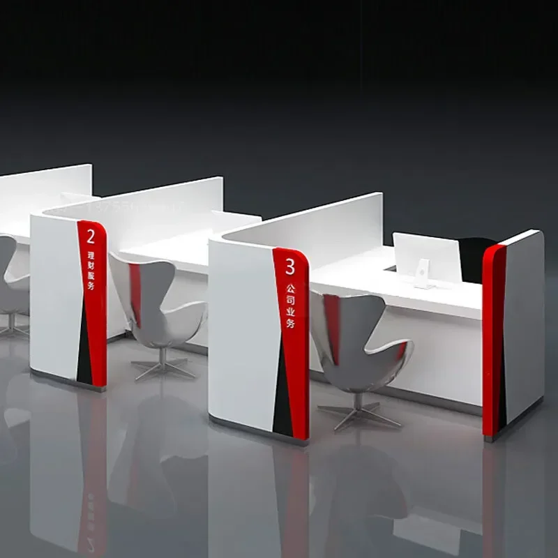 Open counter paint signing desk business acceptance Taiwan electricity network desk reception desk