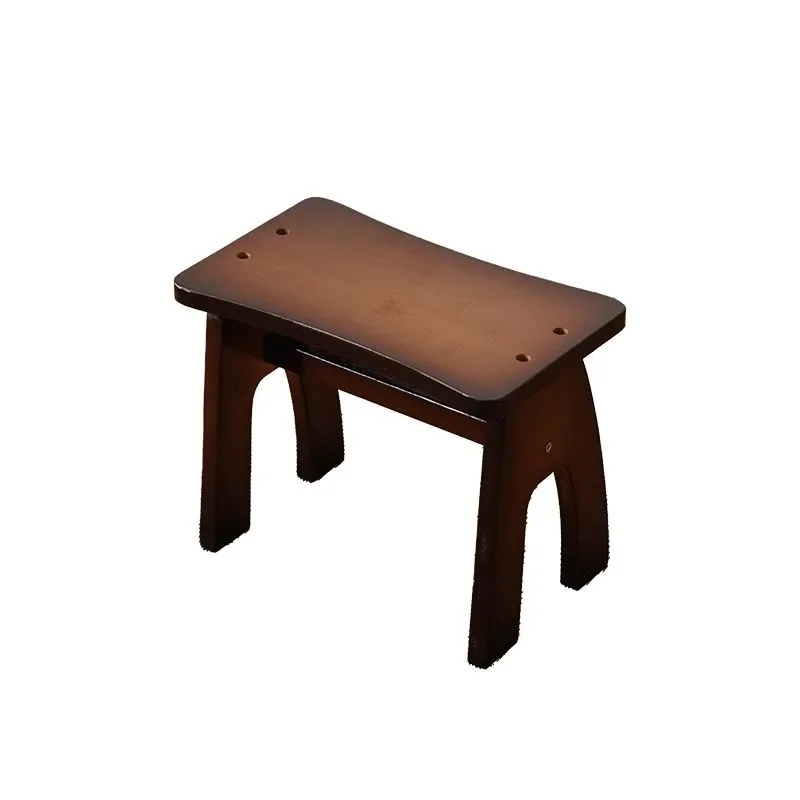 Small chair simple shoe change small bamboo stool living room wooden stool small bench original bamboo low stool