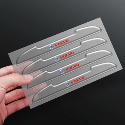 Car Door Edge Transparent Anti Scratch Protection Bumper Scuff Plate Stickers For Volvo Rdesign XC60 XC90 V40 V50 V60 S60 S80