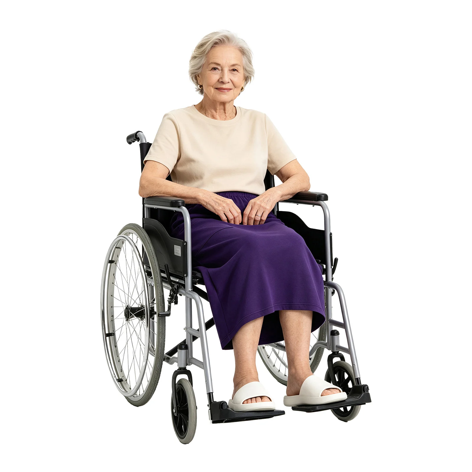 Women Elderly Surgery Recovery Medical Access A Skirt Elderly Hospital Adjust Press Buttons Elastic Waist Wrap Adaptive Skirt