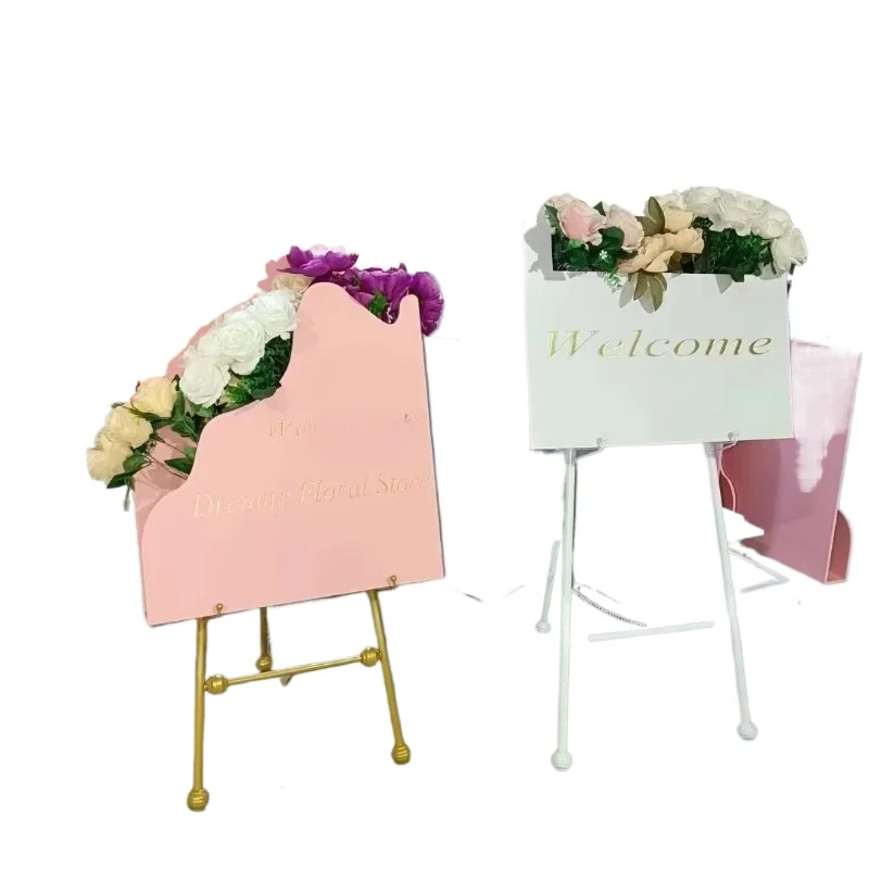 Unique personalized wedding decoration welcome flower logo box