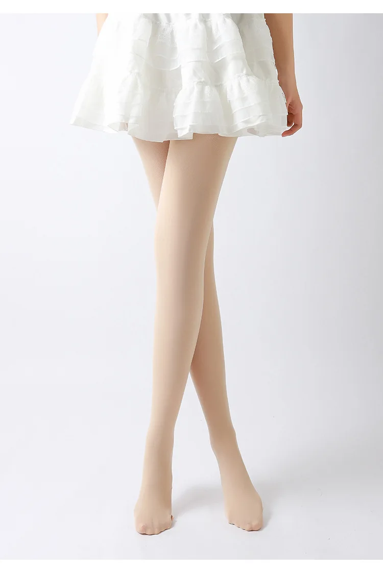 Ballett-Tanzstrumpfhose für Damen, Frühling/Herbst, Bonbonfarben, Dünne Ausführung, Modische Samtstrumpfhose – Detail 9