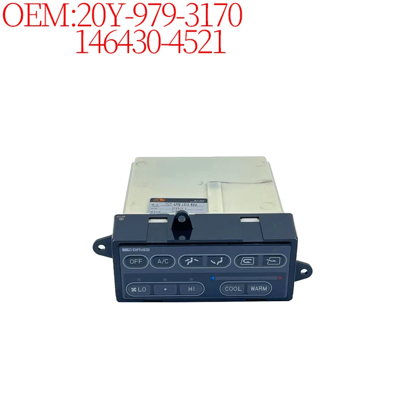 

Excavator Accessories Suitable for Komatsu PC200-6 Air Conditioning Control Panel Switch Controller 20Y-979-3170 146430-4521 New