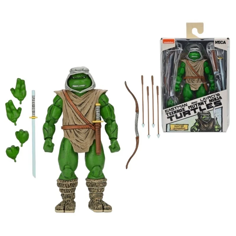 

NECA Toys Teenage Mutant Ninja Turtles Action Figure Hunter Leo 18 Cm Original Collection Doll Decoration Gift Garage