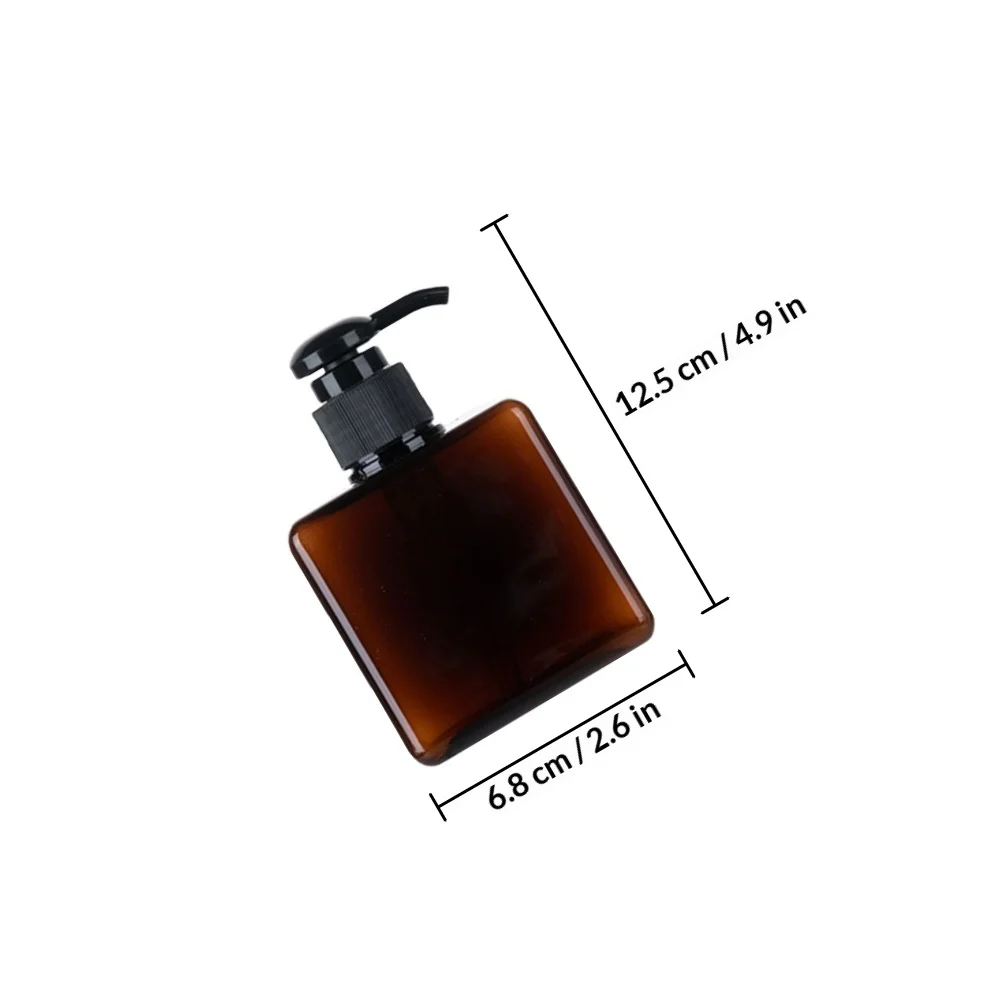5 قطع من زجاجات توزيع الشامبو القابلة لإعادة الملء مع مضخة من الفولاذ المقاوم للصدأ وتصميم مانع للتسرب لغسول الجسم أثناء السفر