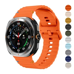 Sport Band for Samsung Galaxy watch Ultra 47mm Accessories wrist bands Silicone belt bracelet correa Galaxy watch Ultra Strap