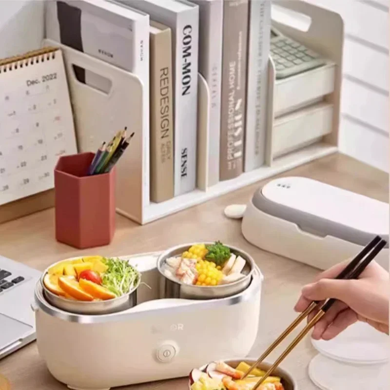 Heating lunch box can be plugged in for office workers to keep warm electric steaming self-heating lunch box portable lazy