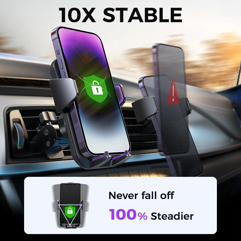 Joyroom Universal Car Phone Holder GPS Phone Mount Smart Cellphone HandFree Air Vent Car Mount Stand For iPhone 14 13 Samsung