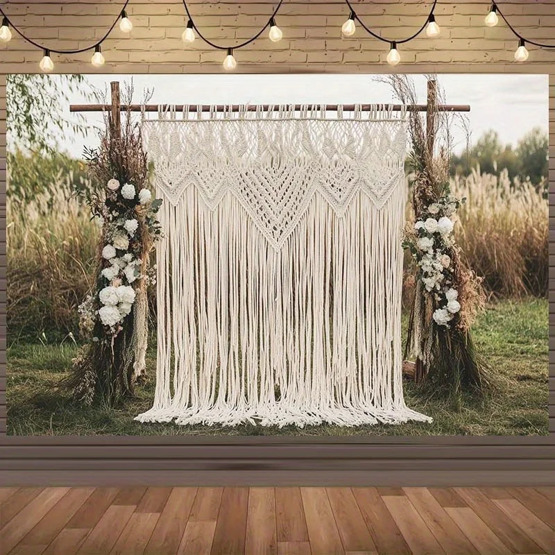 1-teiliges „Romantischer Hintergrundstoff im Bohemian-Stil: verleiht einen Hauch natürlicher Schönheit und ein verträumter Hintergrund.