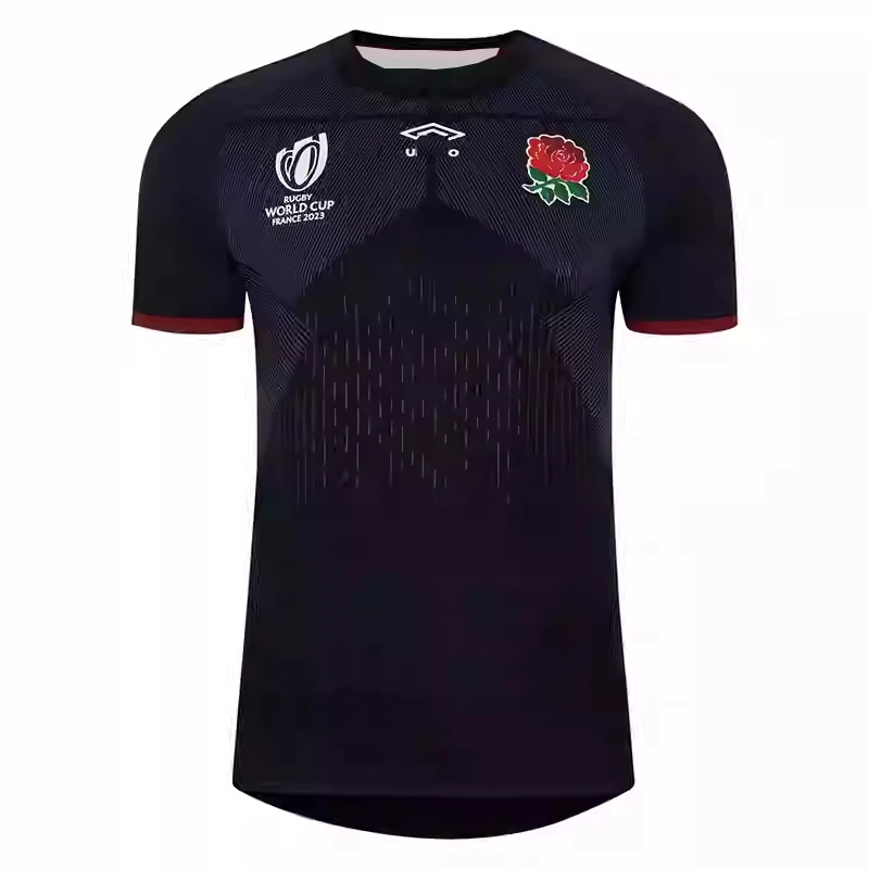 England Ireland Wales South Africa Argentina Short-sleeved Rugby Jersey England Rugby 3D Printed Breathable Football Jersey