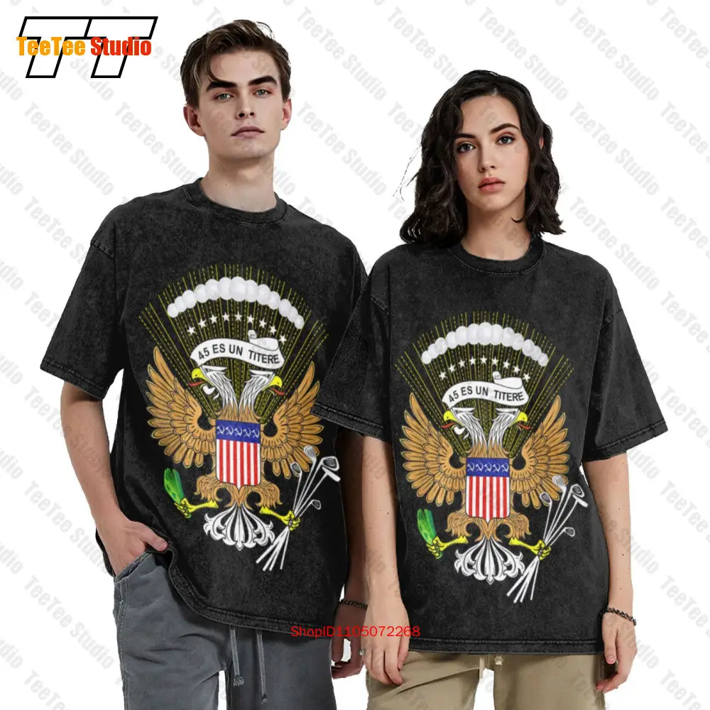 Fake Presidential Seal Of The President United States Vintage Oversized T-Shirt Tee VL1Q
