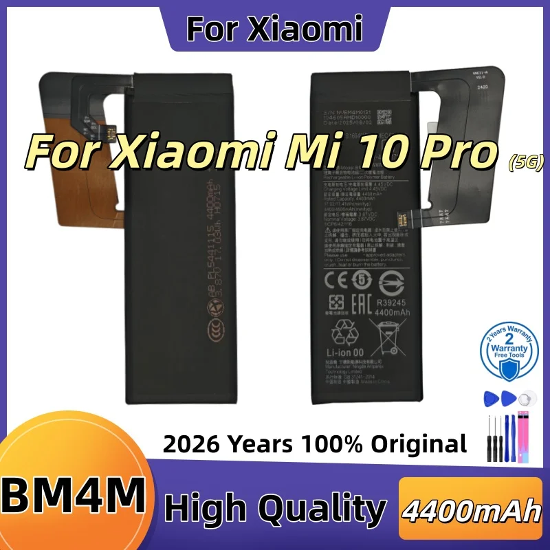 100% Original High Quality 4500mAh Replacement Battery BM4M For Xiaomi Mi 10 Pro 5G 10Pro Phone Bateria Batteries +Tools
