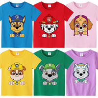 Paw Patrols Baby Cotton T Shirt Chase Marshall Rubble Boy Clothes Skye Everest Girl Tees Shirt Anime Cartoon Summer Tees Tops