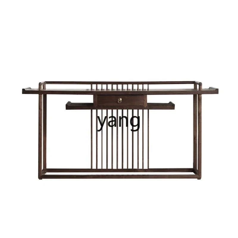 

CX new Chinese-style Zen strip case solid wood furniture case table offering table simple