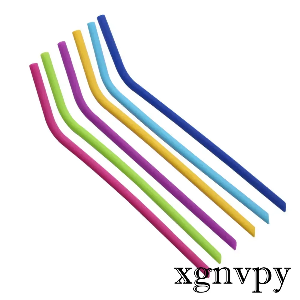 xgnvpy Silicone Water Pipe 3PCS Milk Tea Juice Straw Thin Reusable Appliance Accessory Soft Drinking Tool Set