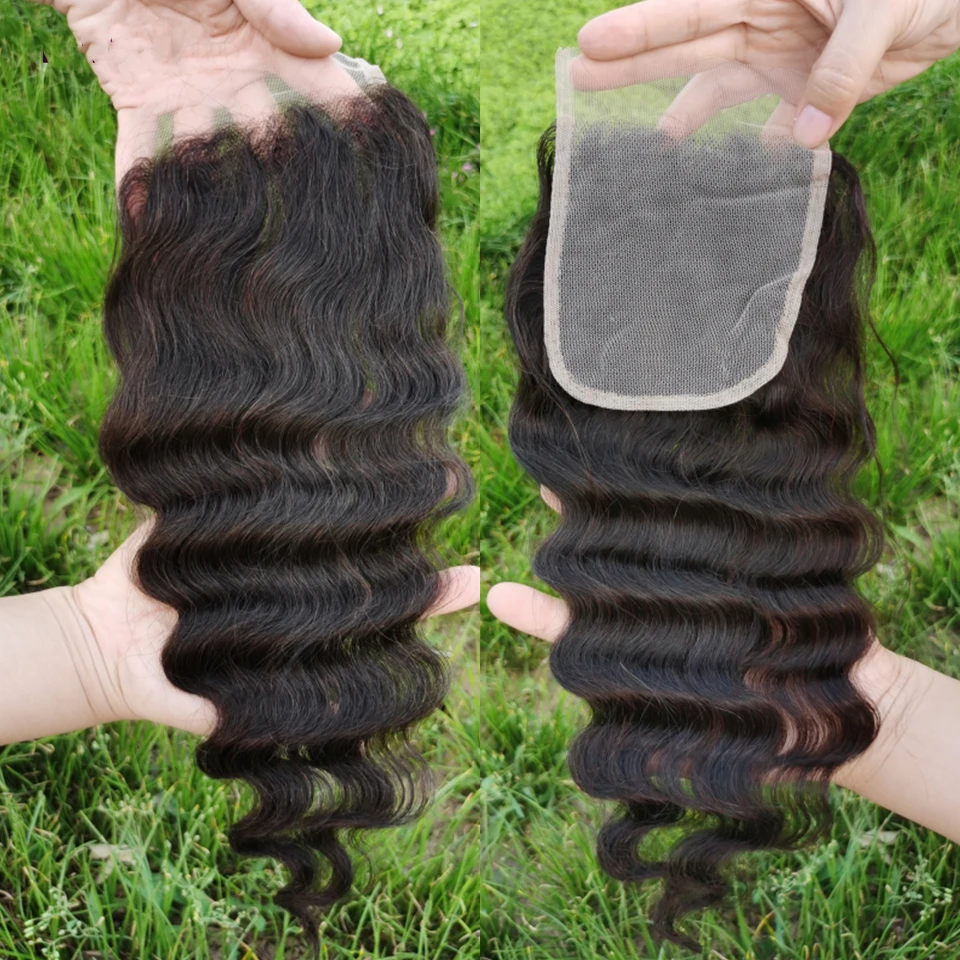 Loose Deep Wave Lace Frontal Loose Wave 13x4 Lace Frontal 4x4 5x5 6x6 Transparenter Lace Closure Echthaar mit vorgezupftem Haaransatz – Detail 8