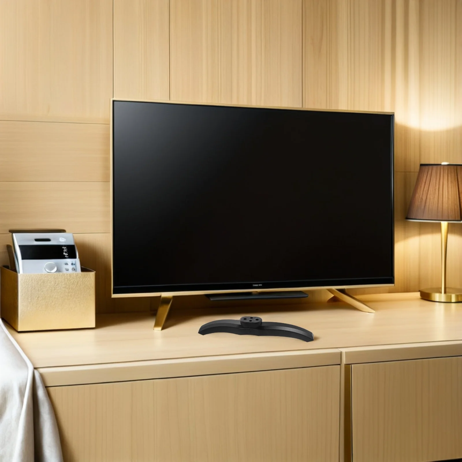 

1Pair Stand Base Legs Anti-Slip Pedestal Riser Stable Television Support for 43Inch Screen Bracket Replacement