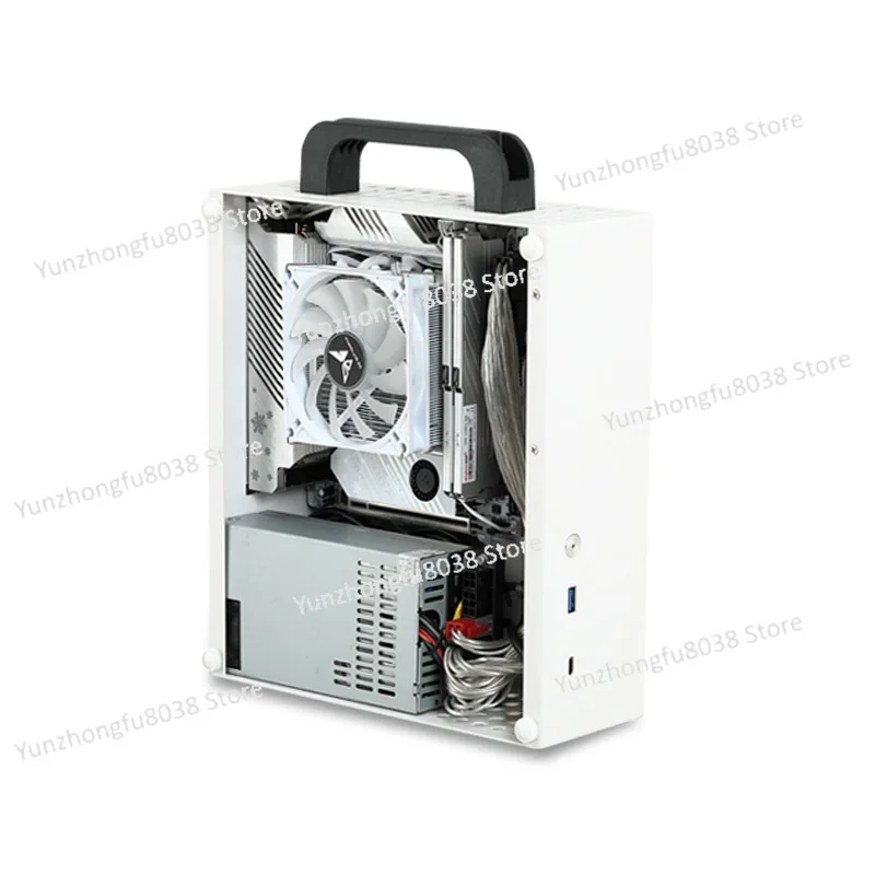 

G30 mini mATX/ITX небольшой хост-корпус портативный A4 с воздушным охлаждением, прозрачный маленький блок питания 1U K29