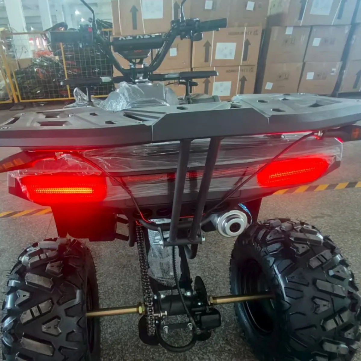 ATV 125cc, All-Terrain Quad Bike, Off-Road Beach Buggy, 4-Wheel Utility Vehicle, Outdoor Adventure Sports