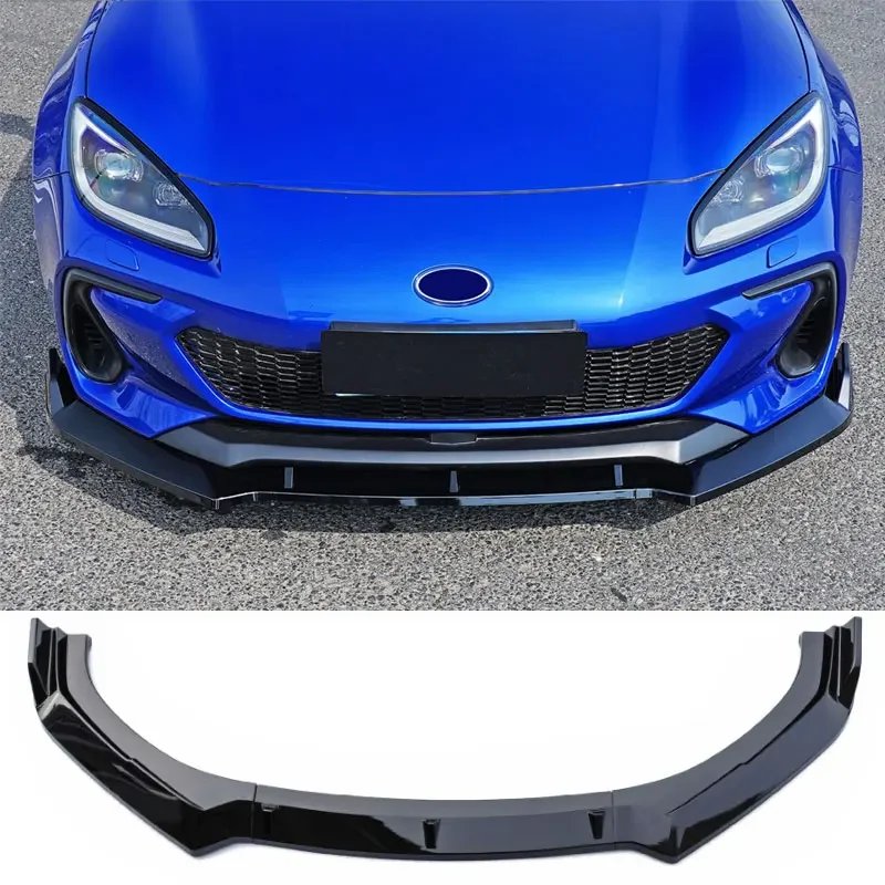 Front Splitter for Subaru BRZ Bumper Spoiler Toyota GR86 ZN8 ZC8 Scion FR-S 2022 23 24 Car Body Kit Glossy Black Skirts Lip