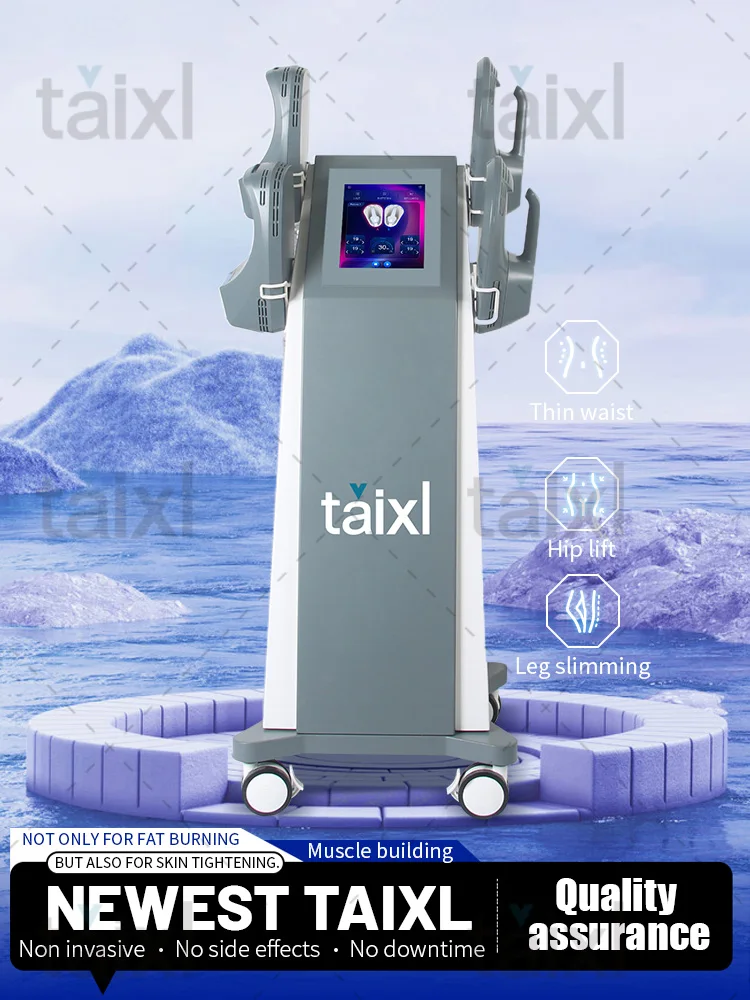 

Professional Taixl RF Body Sculpting Machine Fat Burning Slimming Muscle Stimulator 15 Tes 6500W 5 Handles