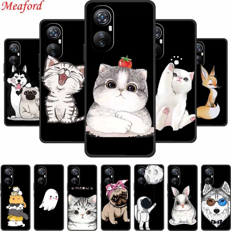 Coque For Blackview A200 Pro Case Cute Cartoon Black Silicone Soft Phone Cases For Blackview A200 Pro Back Cover Case A200Pro