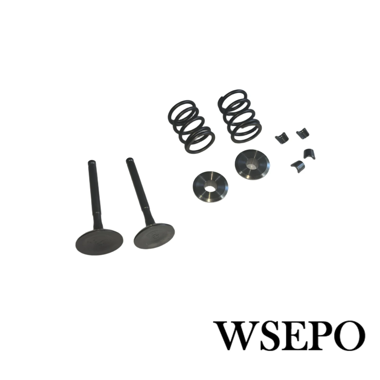 5.5mm 25/27 Valves Kit With Titanium Retainers 26LBS Springs Fits 212 240CC 263CC Performance High Speed Kart/Minibike Engine