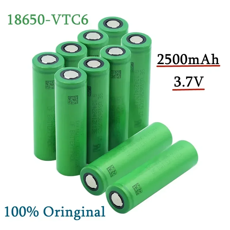 Actual Capacity Original Power 18650 Lithium Battery VTC5 2500mAh Replacement 3.7V