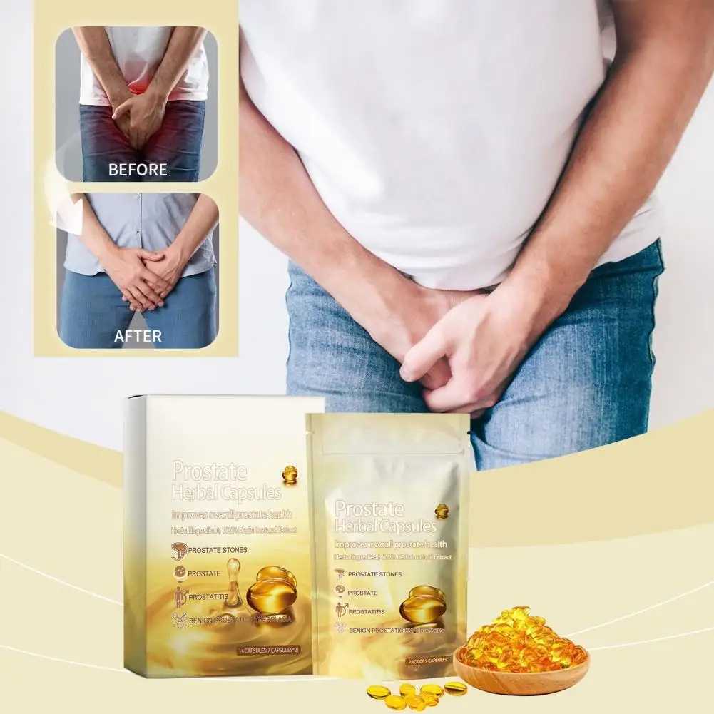 14pcs Qianliekang Capsules Male Prostate Discomfort Yang And Warm Kidney Body Care Capsules