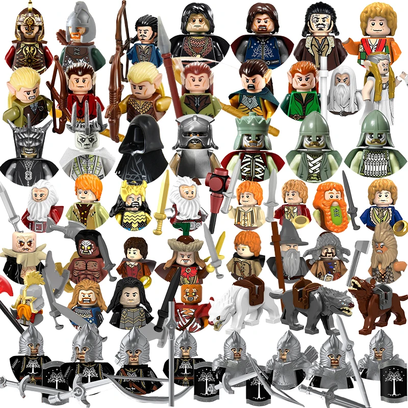Moc Lord Rings Ringwraith Movie Frodo Elves Dwarves Ranger Humans Wizard Mini Figure Models Block Kids Toys Gift For Boys Girls