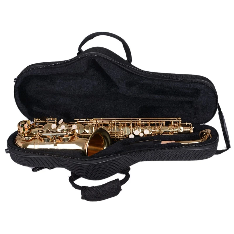 E-flat Alto Saxophone Case Lightweight Saxophone Storage Bag Hard Shoulders Sax Protective Bag Sax Instruments Carrying Case