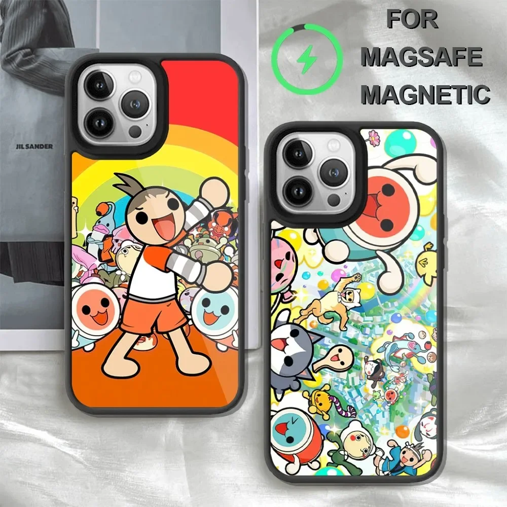 Hot Game Taiko no Tatsujin  Phone Case  For iPhone 14 13 12 11 15 Pro Max Plus Mini Magsafe Wireless Charge Cover