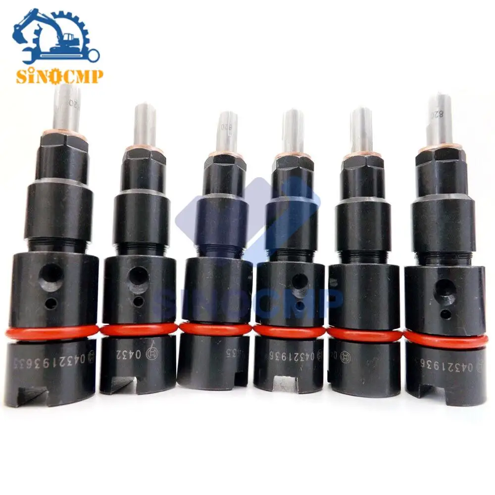 

6Pcs Fuel Injector Nozzle RV275 0432193635 Common Rail Injector Assembly Fit For 1998.5-2002 Dodge Ram 2500 3500 Bosch 40-50HP