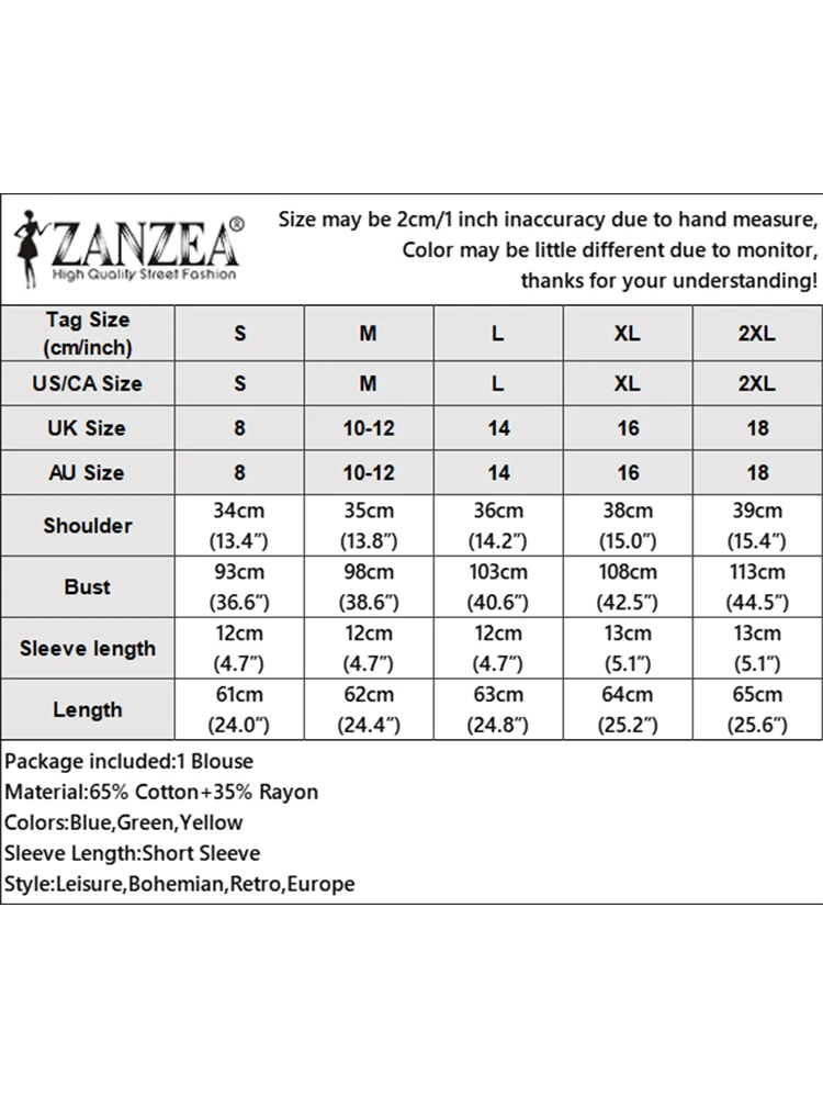 ZANZEA 패션 꽃무늬 프린트 상의, 반팔 O넥 블라우스, 캐주얼 홀리데이 블라우스, 여성 캐주얼 홀리데이 셔츠, 오버사이즈 2024