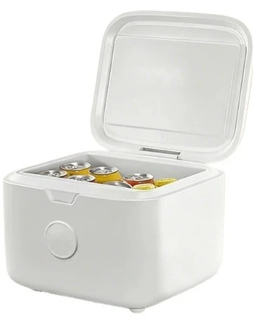 Mini Fridge Portable Car Home Dual Use 6L Breast Milk Cooler Small Refrigerator For Dorm Office Skincare Storage